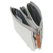 Roka Carnaby Small Sustainable Canvas Wallet - Mist Grey