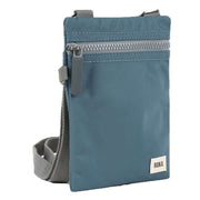 Roka Chelsea Sustainable Nylon Pocket Sling Bag - Airforce Blue