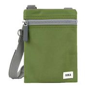 Roka Chelsea Sustainable Nylon Pocket Sling Bag - Avocado Green