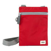 Roka Chelsea Sustainable Nylon Pocket Sling Bag - Cranberry Red