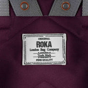 Roka Finchley A Large Sustainable Canvas Backpack - Sienna Burgundy