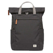 Roka Finchley A Medium Sustainable Canvas Backpack - Ash Grey