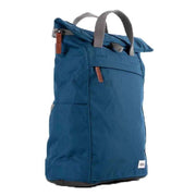 Roka Finchley A Medium Sustainable Canvas Backpack - Marine Blue