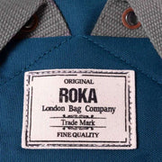 Roka Finchley A Medium Sustainable Canvas Backpack - Marine Blue