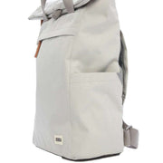 Roka Finchley A Small Sustainable Canvas Backpack - Mist Grey