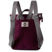 Roka Finchley A Small Sustainable Canvas Backpack - Sienna Burgundy