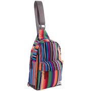 Roka Willesden B Sustainable Canvas Striped Scooter Bag - Multi-colour