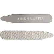 Simon Carter Etched Collar Stiffeners - Silver