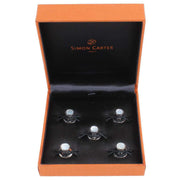 Simon Carter Mother of Pearl Dress Studs - White