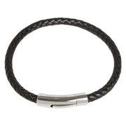Simon Carter Thin Woven Bracelet - Black/Silver