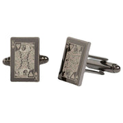 Simon Carter West End Playing Cards Cufflinks - Grey