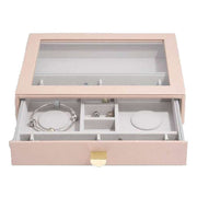 Stackers Classic Charm Glass Lid Drawer - Blush Pink