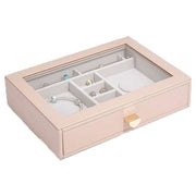 Stackers Classic Charm Glass Lid Drawer - Blush Pink
