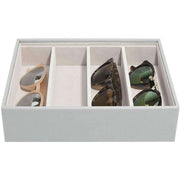 Stackers Classic Glasses and Accessory Tray - Pebble Grey