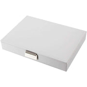 Stackers Classic Lidded Jewellery Box - White/Grey