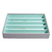Stackers Classic Necklace Tray - Dove Grey/Mint
