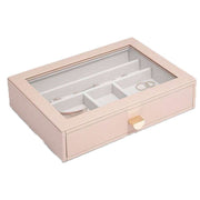 Stackers Classic Ring and Bracelet Glass Lid Drawer - Blush Pink