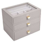 Stackers Classic Set of 3 Drawers - Taupe Beige
