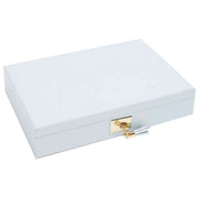 Stackers Leather Lidded Jewellery Box - Powder Blue