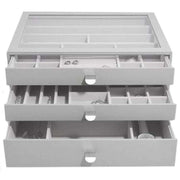 Stackers Supersize Set of 3 Drawers - Pebble Grey