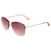 Suuna Modern Square Rimless Sunglasses - Gold