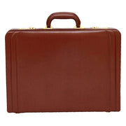 Tassia Attache Briefcase - Cognac Brown