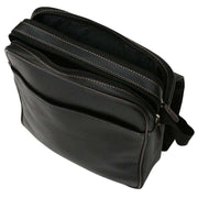 Tassia Upright Messenger Bag - Black