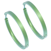 Ti2 Titanium Large Full Hoop Earrings - Fresh Green
