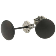 Ti2 Titanium Smartie Stud Earrings - Black
