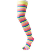 TOETOE Essential Striped Over the Knee Socks - Flamingo Pink