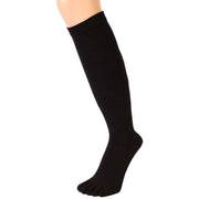 TOETOE Everyday Knee High Toe Socks - Black