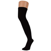 TOETOE Everyday Over The Knee Toe Socks - Black