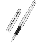 Waldmann Pens Concorde Stainless Steel Nib Fountain Pen - All Silver