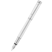 Waldmann Pens Liberty Stainless Steel Nib Fountain Pen - All Silver
