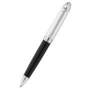 Waldmann Pens Precieux Pinstripe Ballpoint Pen - Black/Silver