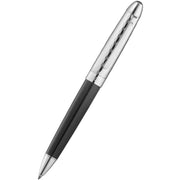 Waldmann Pens Precieux Wave Ballpoint Pen - Black/Silver