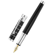Waldmann Pens Tango Ring 18ct Gold Nib Fountain Pen - Black