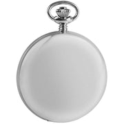 Woodford Double Full Hunter Skeleton Chrome Pocket Watch - Silver