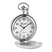 Woodford Hunter and Dog Quartz Chain Pocket Watch - Silver