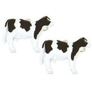 Zennor Cow Cufflinks - Black/White