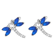Zennor Dragonfly Cufflinks - Blue/Silver