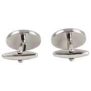 Zennor Labrador Illustration Cufflinks - White/Silver