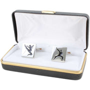 Zennor Martial Arts Cufflinks - Silver/Black
