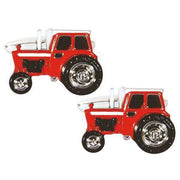 Zennor Tractor Cufflinks - Red