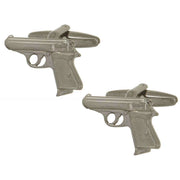 Zennor Walther PPK Gun Cufflinks - Silver